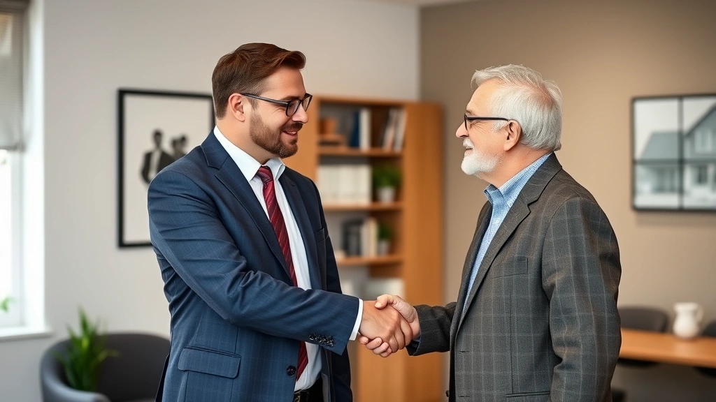 cumberland county nc property tax -
Tax professional and homeowner shaking hands in office after discussing propert