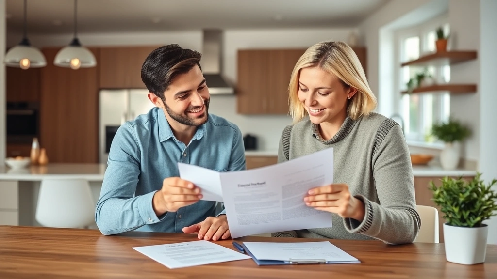 define ad valorem taxes - 
Diverse couple reviewing home purchase contract and tax documents in bright res