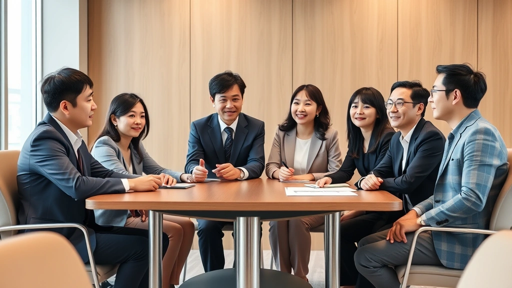 do south korea have a reunification tax - 
Diverse group of South Korean professionals of different ages in business casua