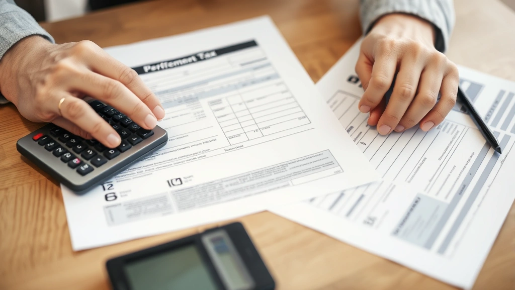 do the amish pay taxes and vote - 
Close-up of hands reviewing tax documents and forms on wooden table with calcul