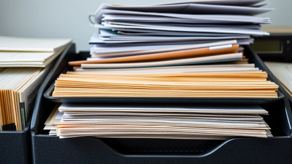 do you pay taxes on disability - 
Organized file folders and documents related to disability benefits
