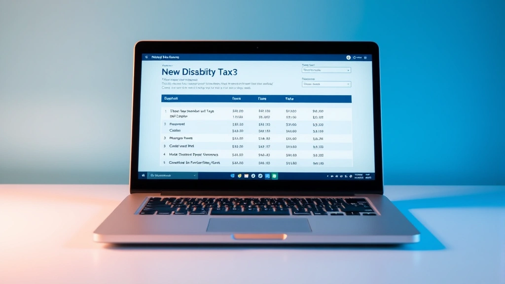 do you pay taxes on disability - 
Laptop screen showing tax software with disability income section
