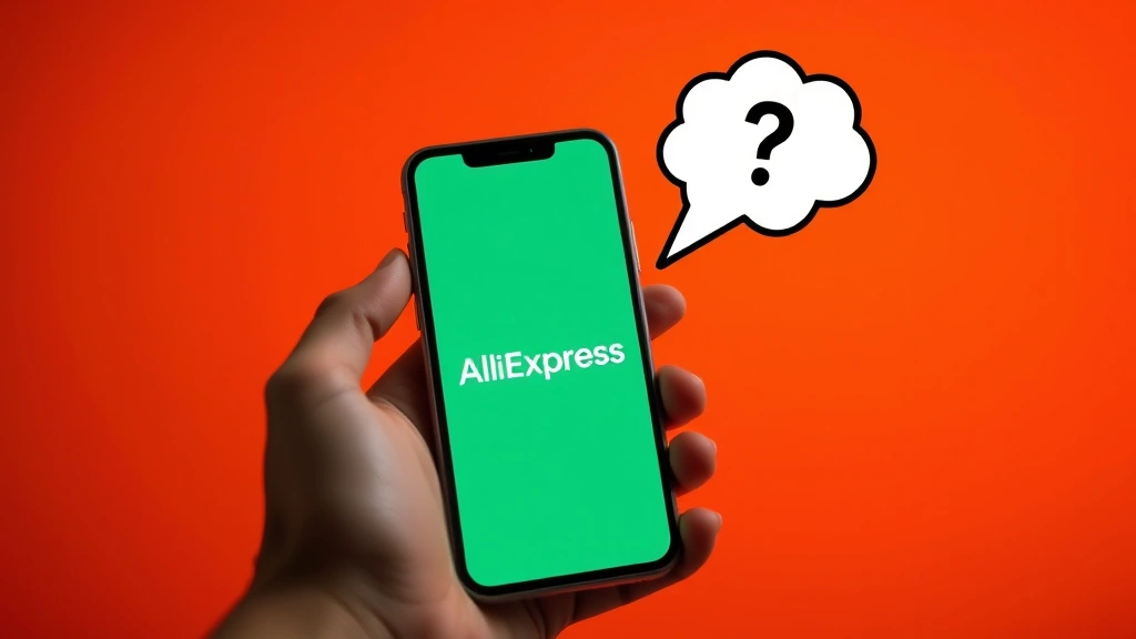 does aliexpress tell you how much tax - 
Hands holding smartphone with AliExpress app open, with thought bubble showing 