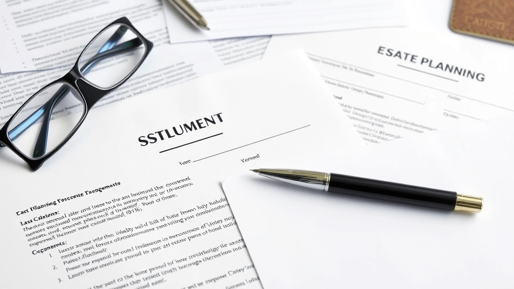 does california have an estate tax - 
Estate planning documents including wills and trusts spread on a desk with glas