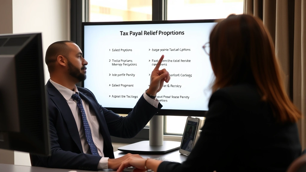 does new york state charge interest on back property taxes - 
Financial professional (CPA or tax attorney) in business attire pointing to a c