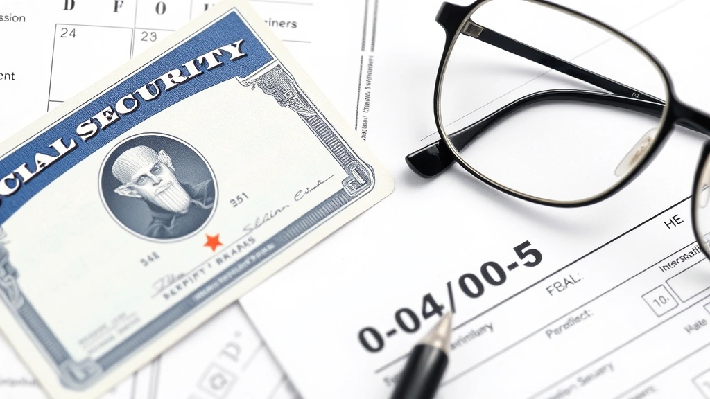 does north carolina tax social security - 
Close-up of Social Security card next to IRS tax forms and reading glasses on d