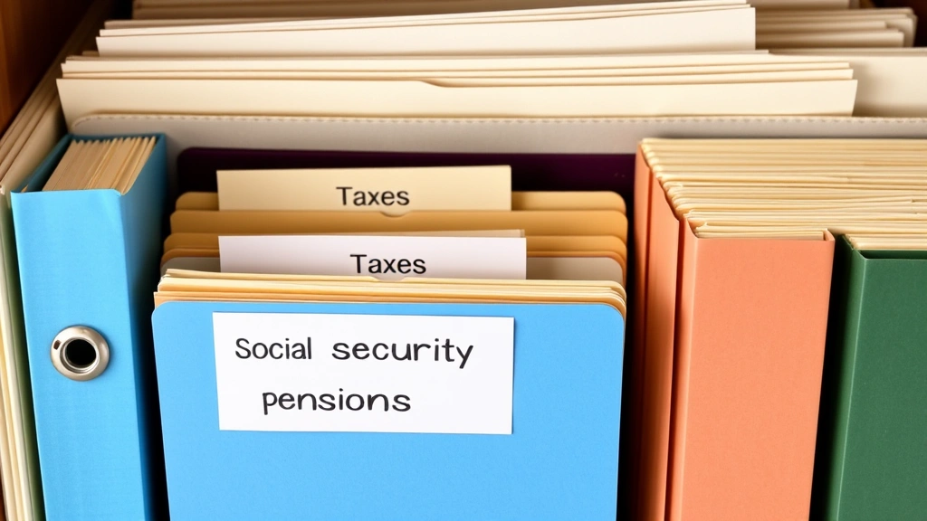 does north carolina tax social security - 
Organized filing system with labeled folders for taxes, Social Security, pensio