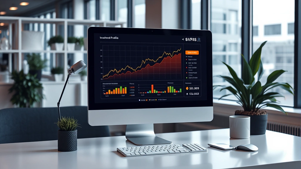 donor advised fund tax deduction - 
Modern office workspace with computer displaying investment portfolio growth ch