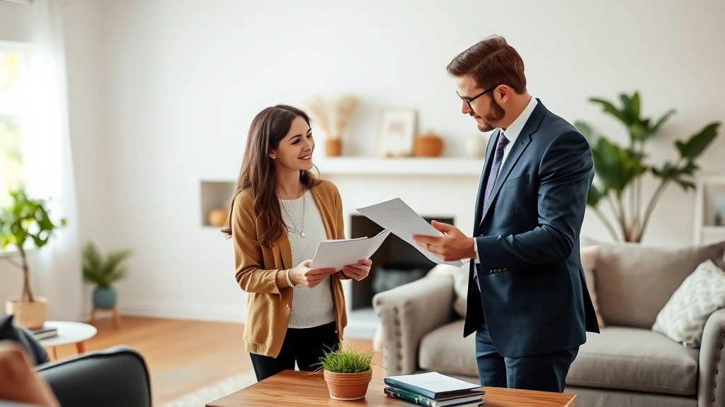 dorchester county property tax - 
Tax professional in business attire presenting analysis to homeowner couple in 