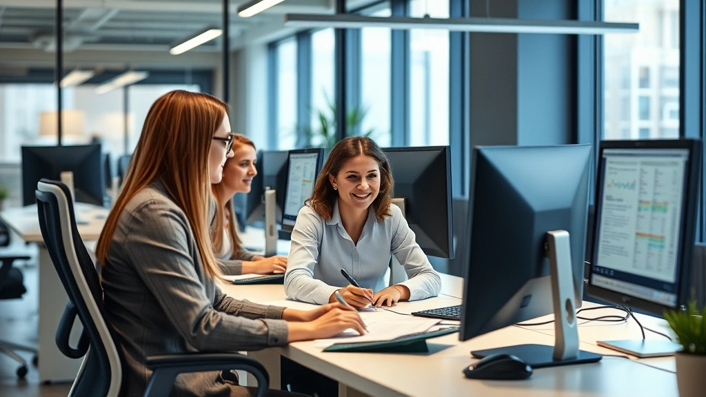 drake tax software pricing - 
Team of tax professionals in modern office environment using computers
