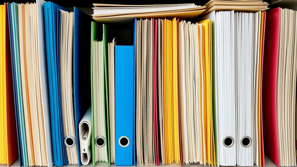 dune awakening tax rep - 
Organized filing system with color-coded folders, ledgers, and financial record