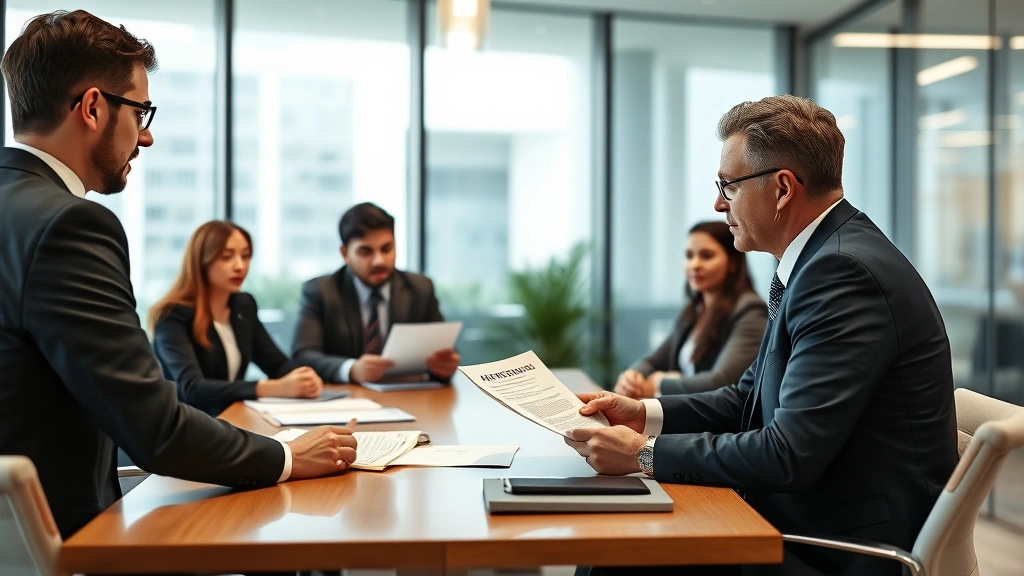 el salvador property tax annual -
Tax professional explaining documents to international client in modern office