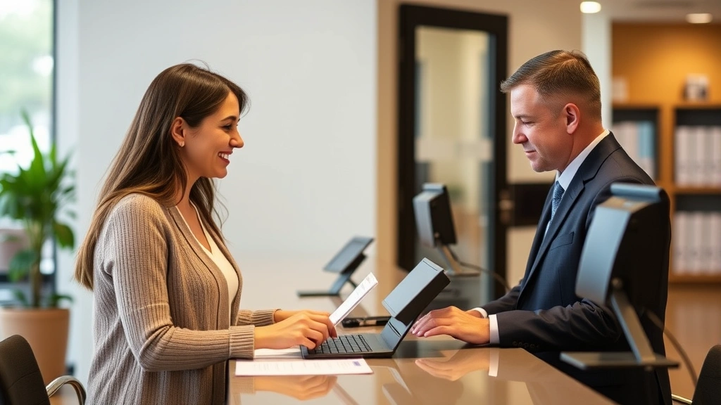 estate tax id number - 
Bank teller assisting a client opening an estate account
