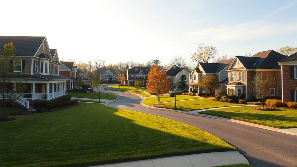 fairfax va property tax - 
Fairfax County residential neighborhood with suburban homes and manicured lawns