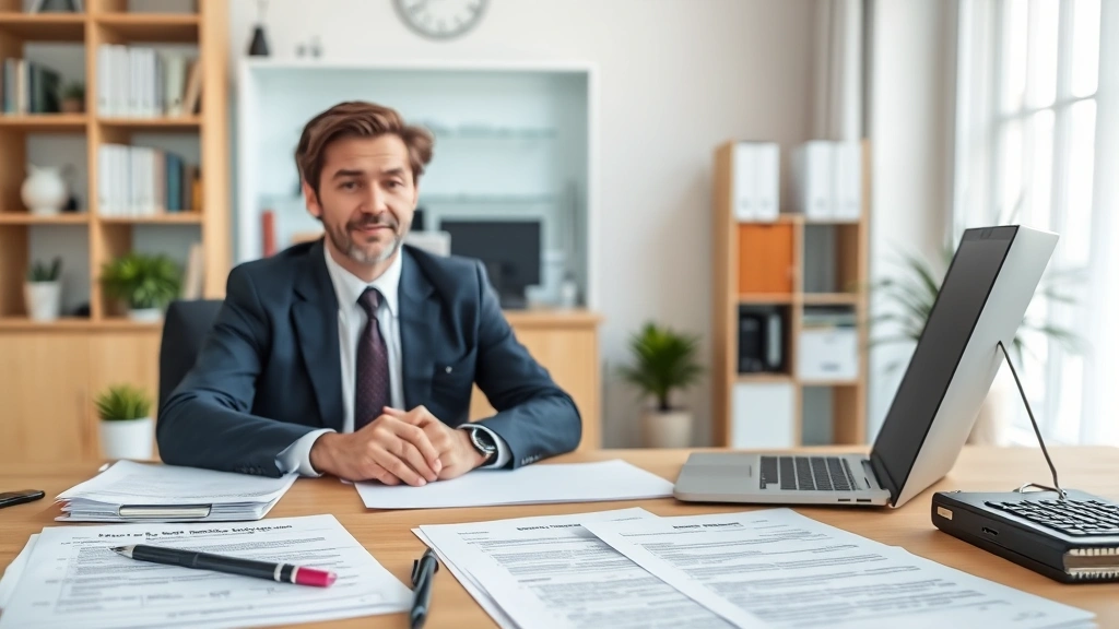 foreign tax identifying number -
Business professional in video call with tax authority representative, papers a