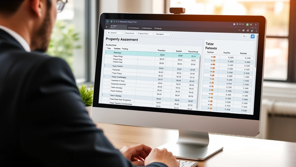 franklin county personal property tax - 
Computer screen displaying property assessment database or tax calculation soft