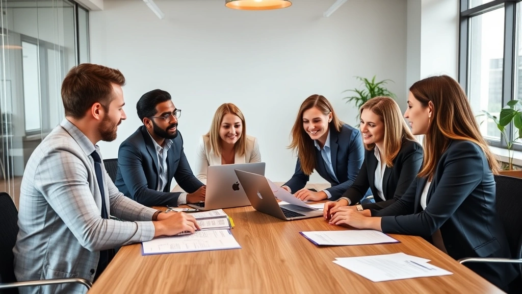 free tax usa file for extension - 
Diverse group in business casual attire in bright office setting discussing tax