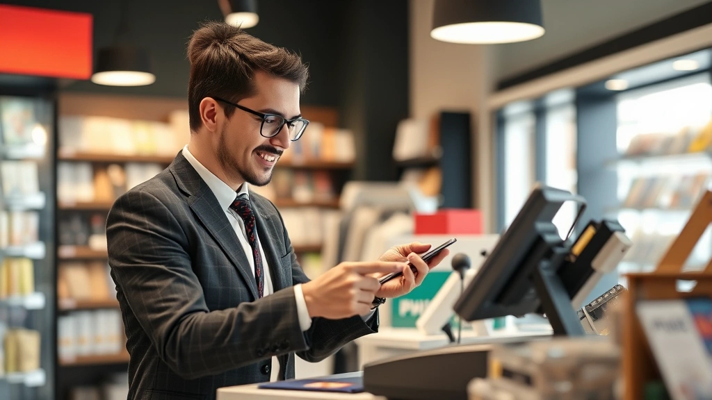 fremont sales tax - 
Business owner at cash register in retail store processing customer transaction