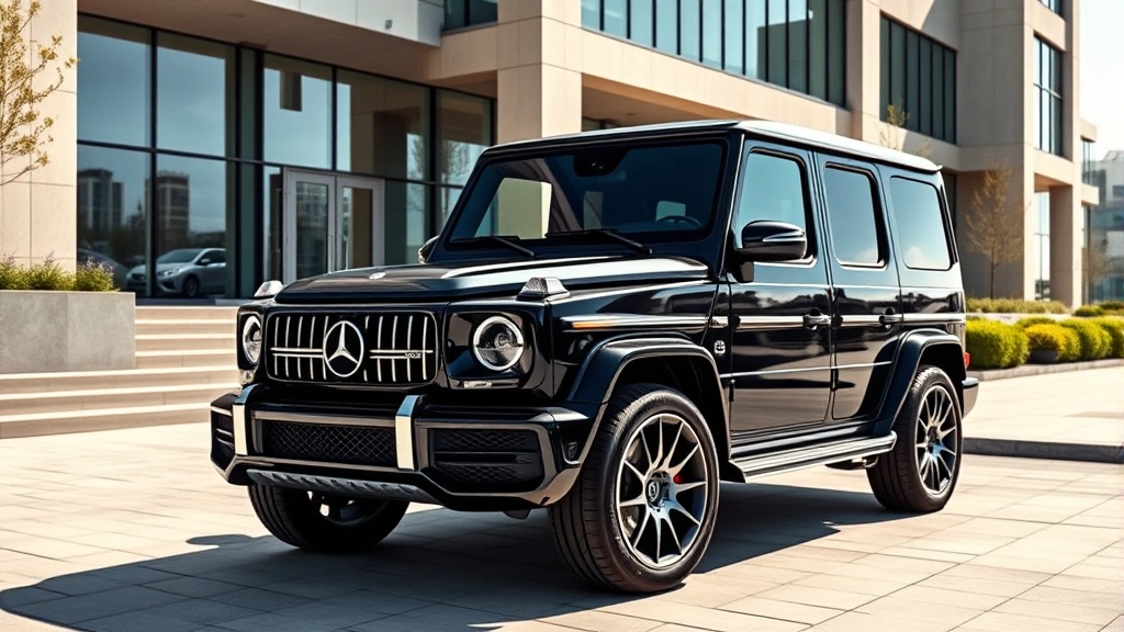 g wagon tax write off - 
Luxury Mercedes-Benz G-Wagon SUV parked in front of a contemporary office build