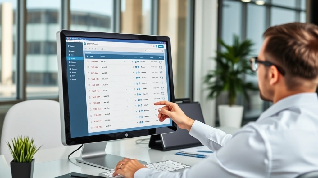 ga tavt tax calculator - 
Modern office setting with professional reviewing property assets list on compu