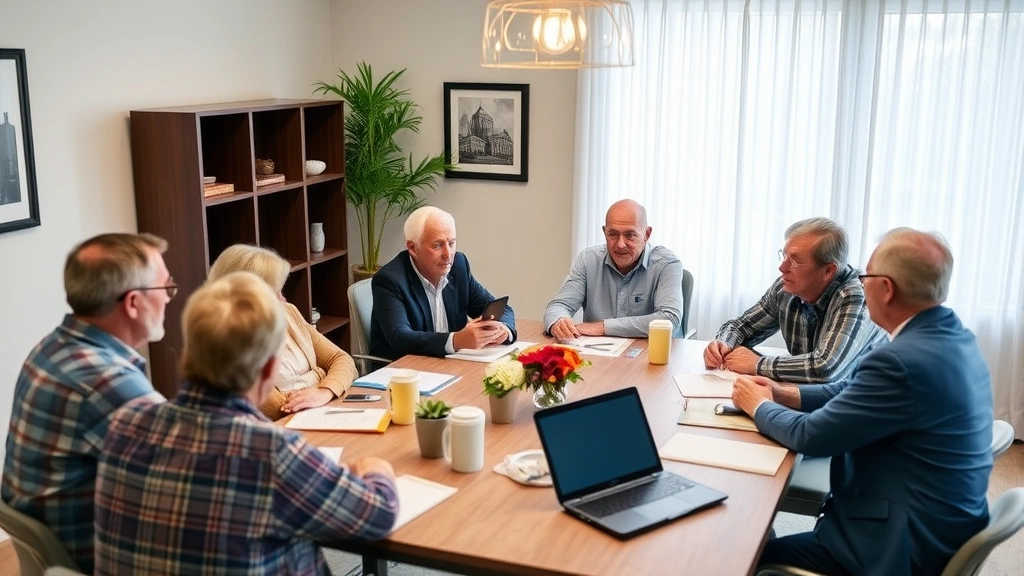 gaston county tax office - 
Diverse group of homeowners in casual meeting discussing property tax strategie