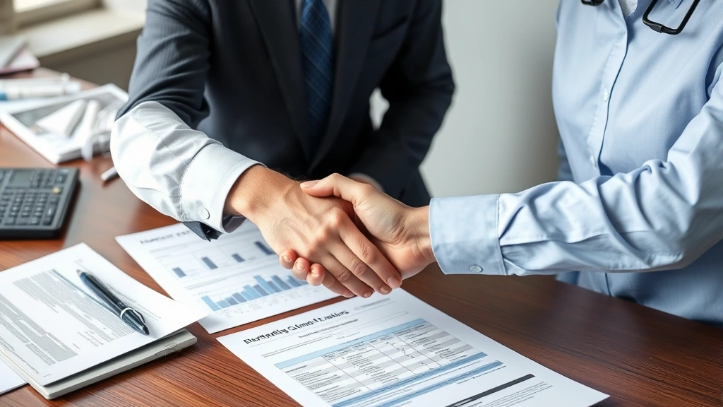 gaston county tax office gastonia north carolina - 
Tax professional and client shaking hands across desk with property records and