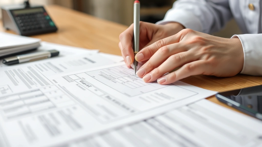 gaston county tax office gastonia north carolina - 
Close-up of hands writing check for property tax payment with tax bill and docu