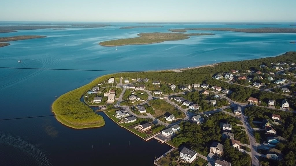 georgetown county tax -
Aerial view of Georgetown County South Carolina coastal residential neighborhoo