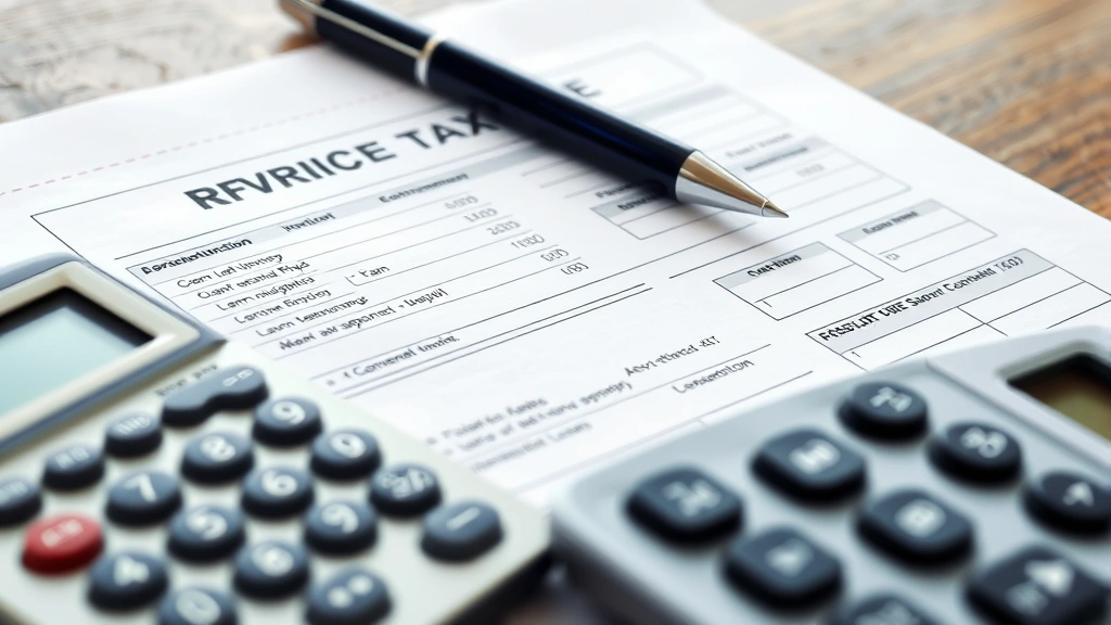 georgia vehicle sales tax - 
Close-up of car dealership paperwork with pen and calculator showing tax calcul