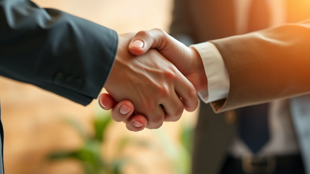 goodwill tax deduction - 
Close-up of handshake between two business professionals after signing acquisit
