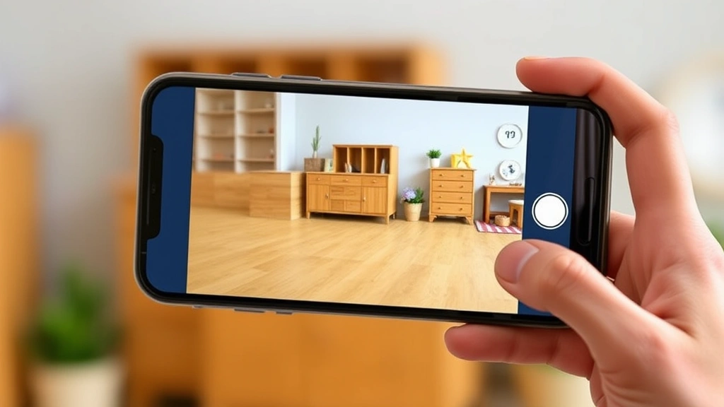 goodwill tax receipt -
Person photographing donated furniture items with a smartphone for tax document