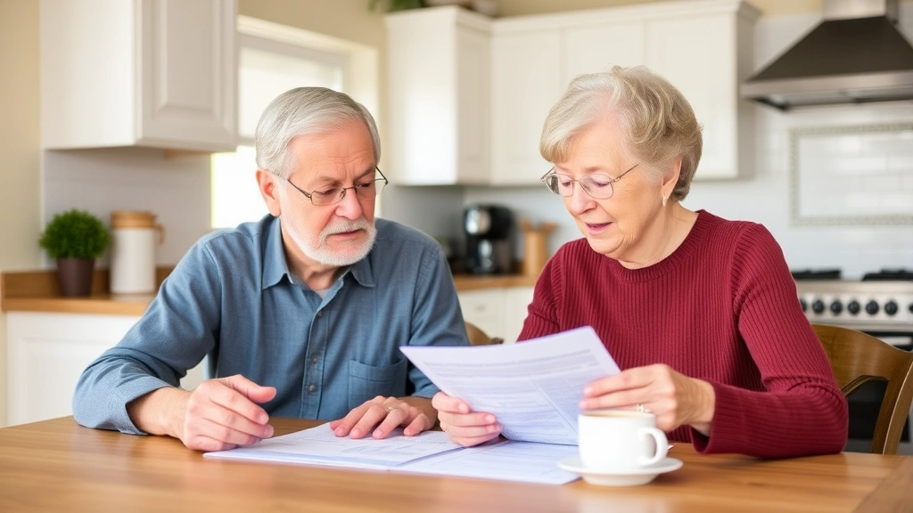 greene county mo property tax - 
Diverse senior couple reviewing Greene County property tax bill at kitchen tabl