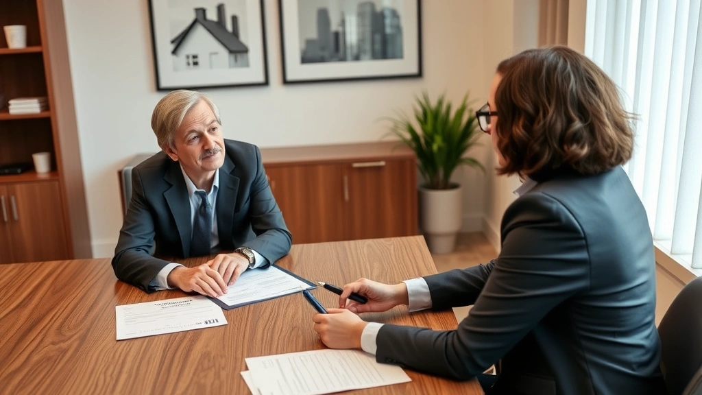 greenvillecounty.org/taxcollector/online tax.aspx - 
Financial advisor in business attire discussing property tax assessment with ho