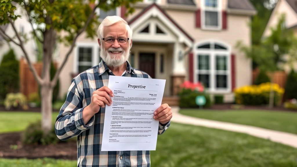hamilton county property taxes - 
Homeowner holding property tax notice letter standing in front of suburban home