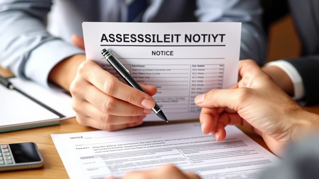 hennepin county tax -
Close-up of hands holding property assessment notice and pen, discussing appeal