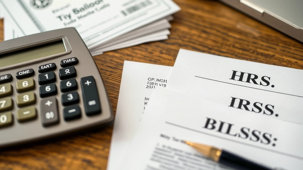 how many years can you go without filing taxes - 
Close-up of calculator next to unpaid tax bills and official IRS letters on woo