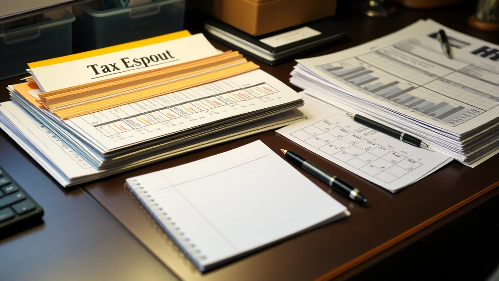 how many years can you go without filing taxes - 
Organized file folders and tax documents neatly arranged on office desk with pe