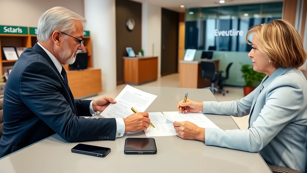 how to get a tax id number for an estate - 
Bank representative assisting executor in opening an estate account, both revie