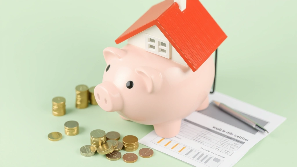 illinois estate tax calculator - 
Piggy bank with house model and investment documents, representing wealth accum