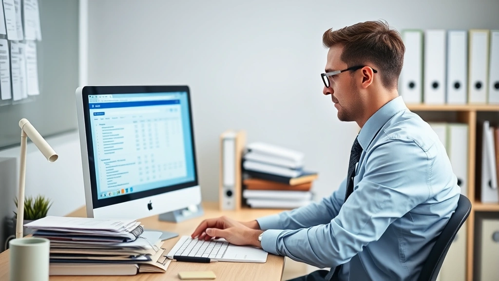 is assisted living tax deductible - 
Tax professional at computer workstation with documents and filing folders
