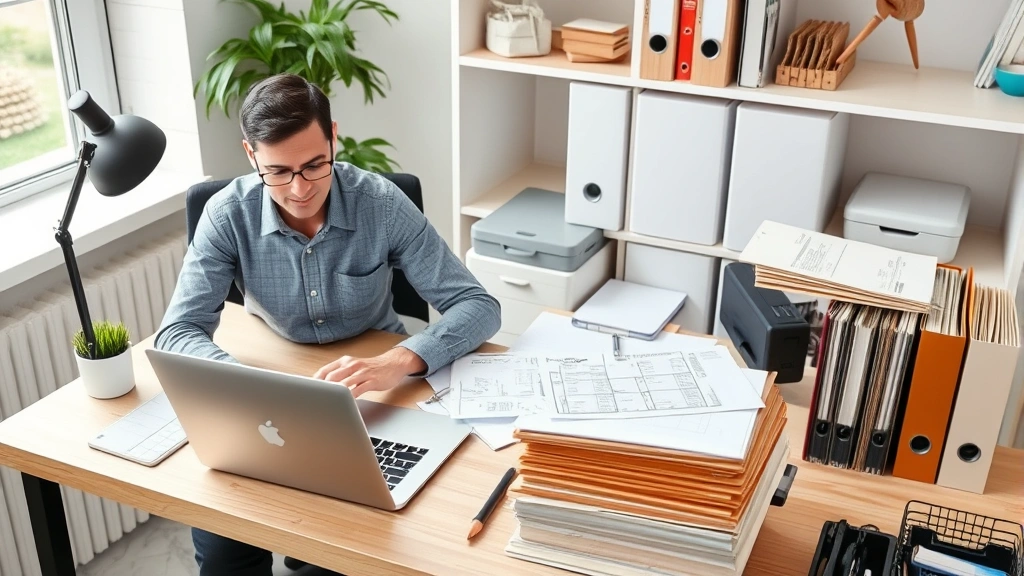 is mortgage insurance tax deductible - 
Self-employed professional working at home office with laptop, tax forms, and o