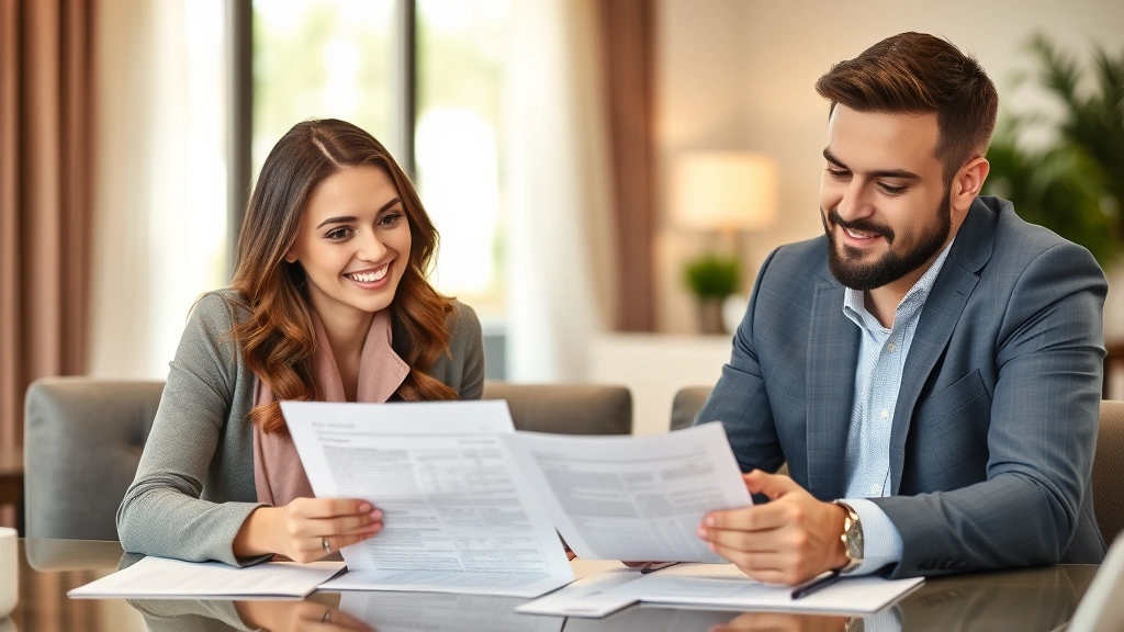 is mortgage insurance tax deductible - 
Diverse couple reviewing home refinance documents with a mortgage broker in pro