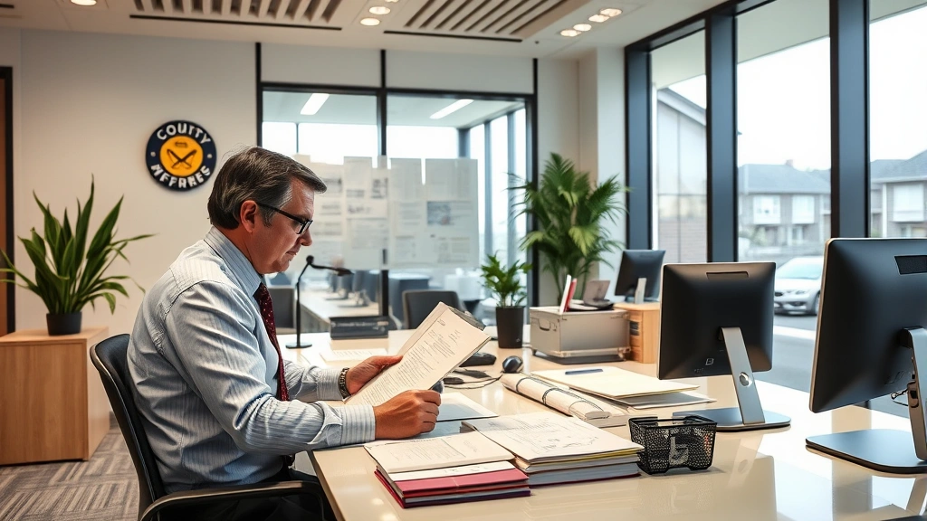 is real estate tax and property tax the same - 
Modern real estate assessment office with county assessor examining home apprai