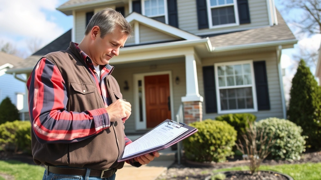 is real estate tax and property tax the same - 
County assessor measuring home exterior with clipboard, professional property v