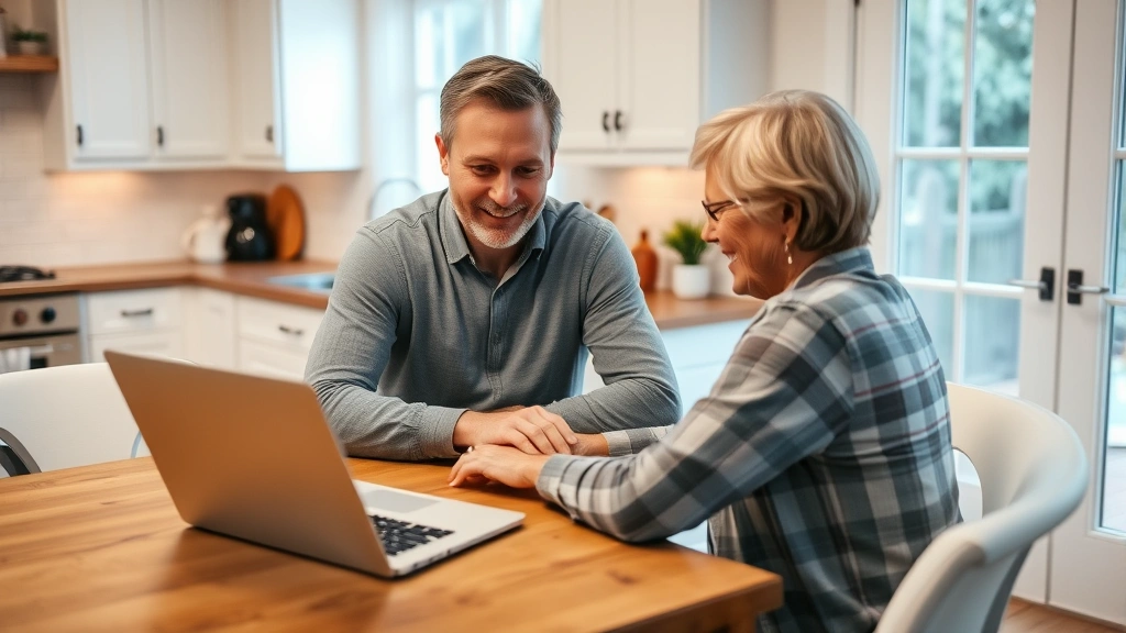 jefferson county alabama tax map - 
Homeowner sitting at kitchen table with laptop open showing online property sea