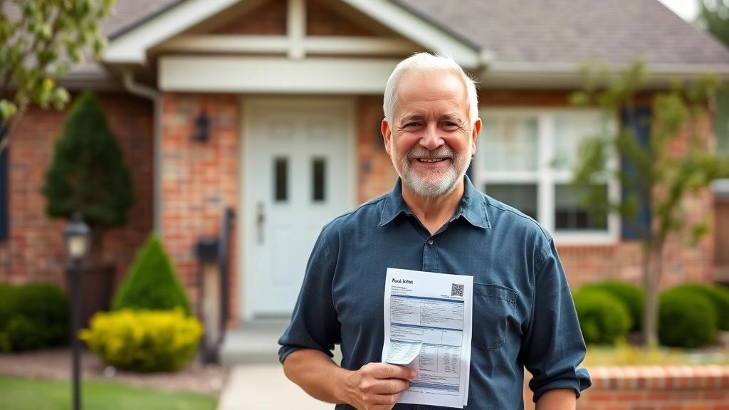 jefferson parish property tax - 
Male homeowner standing in front of modest brick home with satisfied expression