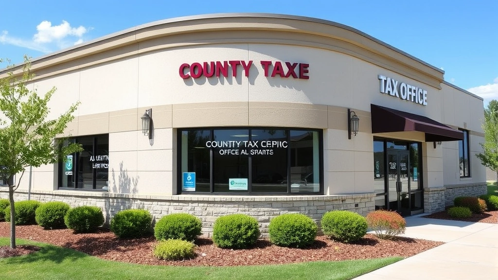 johnston county tax - 
County tax office building exterior with clear signage and professional landsca