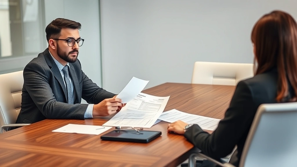 kane county taxes - 
Male CPA or accountant in business casual attire explaining tax forms to client