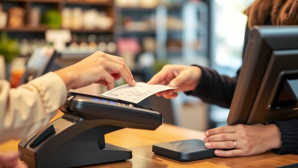 kentucky sales tax rate - 
Close-up of business owner processing payment at modern point-of-sale terminal 