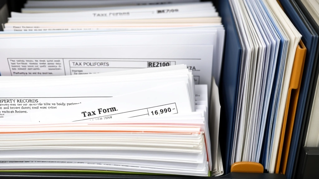 kern county treasurer and tax collector - 
Tax forms and property records organized in filing system, professional documen